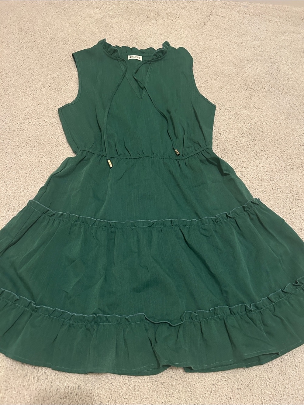 Cupshe All American Green mini dress